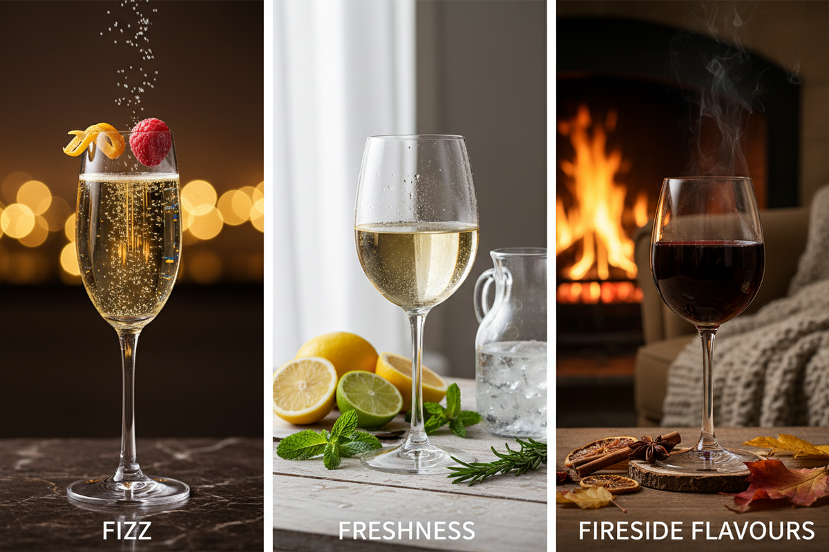 Fizz, freshness and fireside flavours