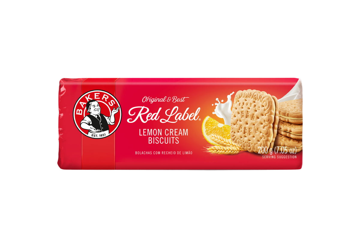 Bakers red label lemon cream biscuits 100g