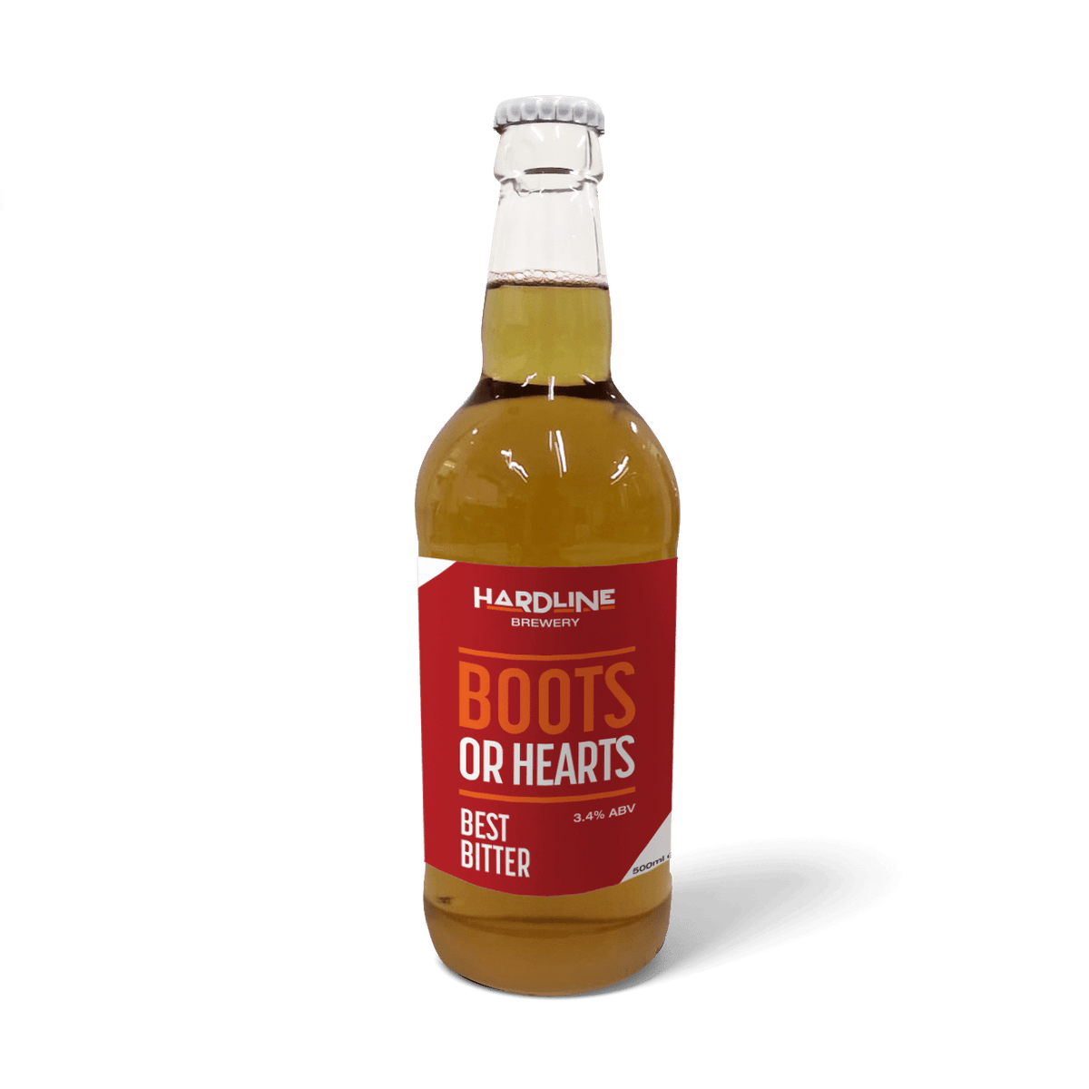 Hardline brewery boots or hearts 500ml