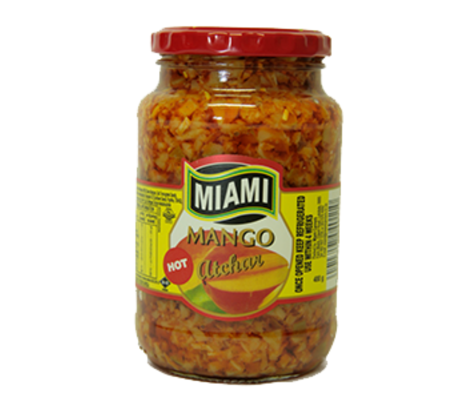 Miami mango atchar hot 400g