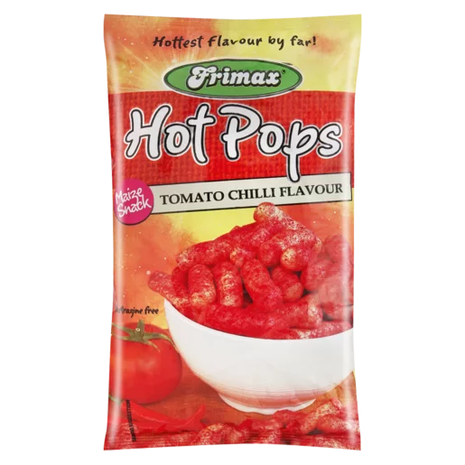 Frimax corn snacks hot pops