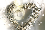 Load image into Gallery viewer, BOA Heart Shaped Wicker Hanging LARGE
